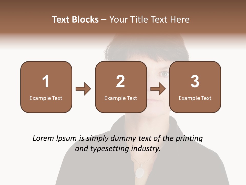 Content Women Senior Citizen PowerPoint Template