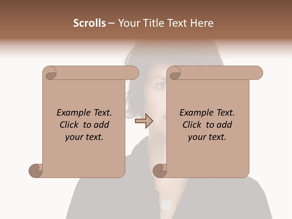 Content Women Senior Citizen PowerPoint Template