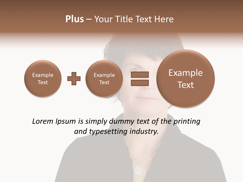 Content Women Senior Citizen PowerPoint Template