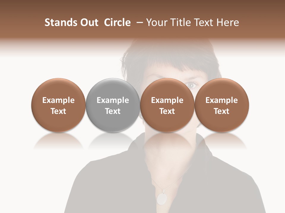 Content Women Senior Citizen PowerPoint Template