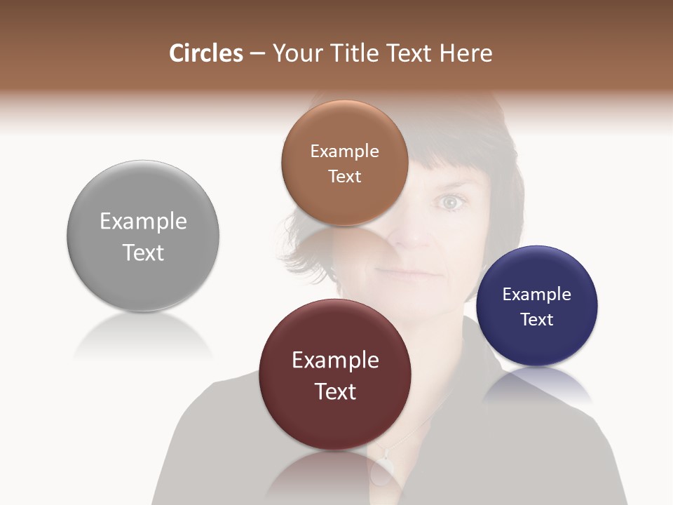 Content Women Senior Citizen PowerPoint Template