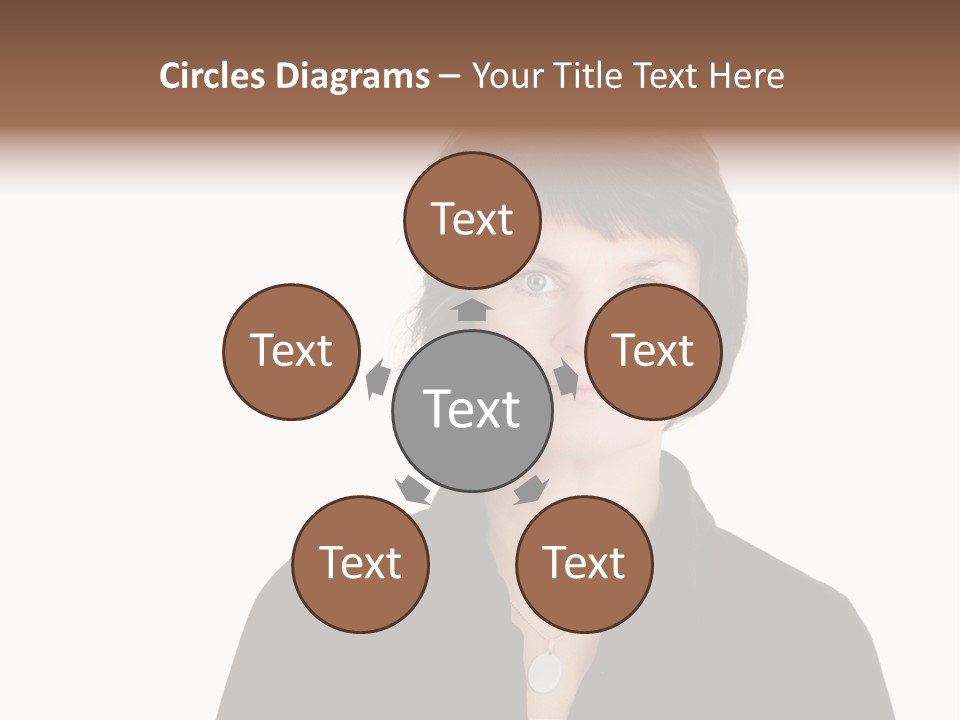 Content Women Senior Citizen PowerPoint Template