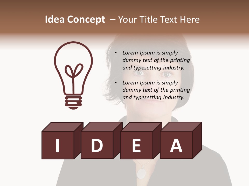 Content Women Senior Citizen PowerPoint Template