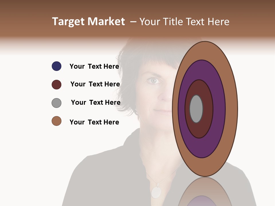 Content Women Senior Citizen PowerPoint Template