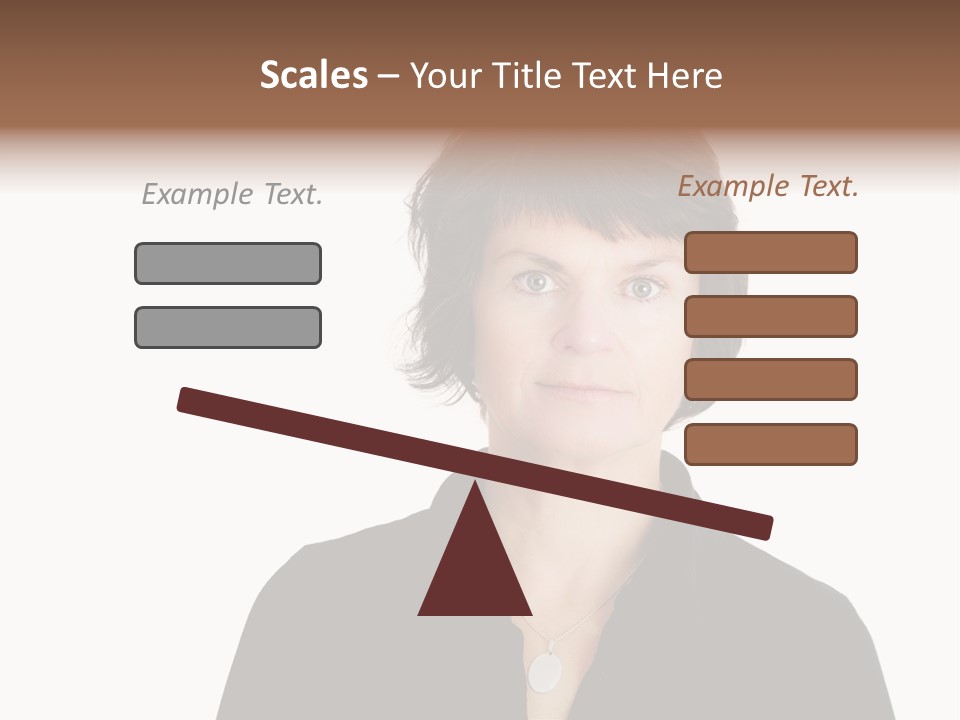 Content Women Senior Citizen PowerPoint Template