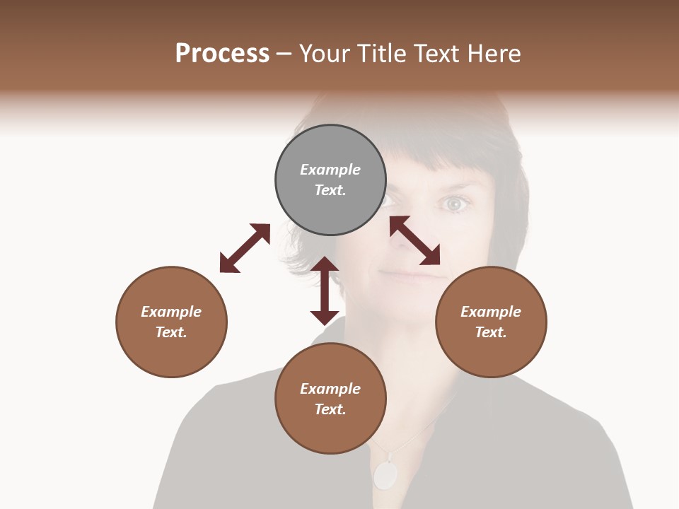 Content Women Senior Citizen PowerPoint Template