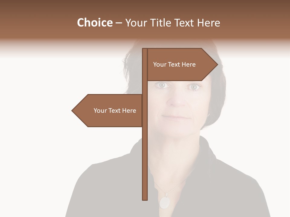 Content Women Senior Citizen PowerPoint Template