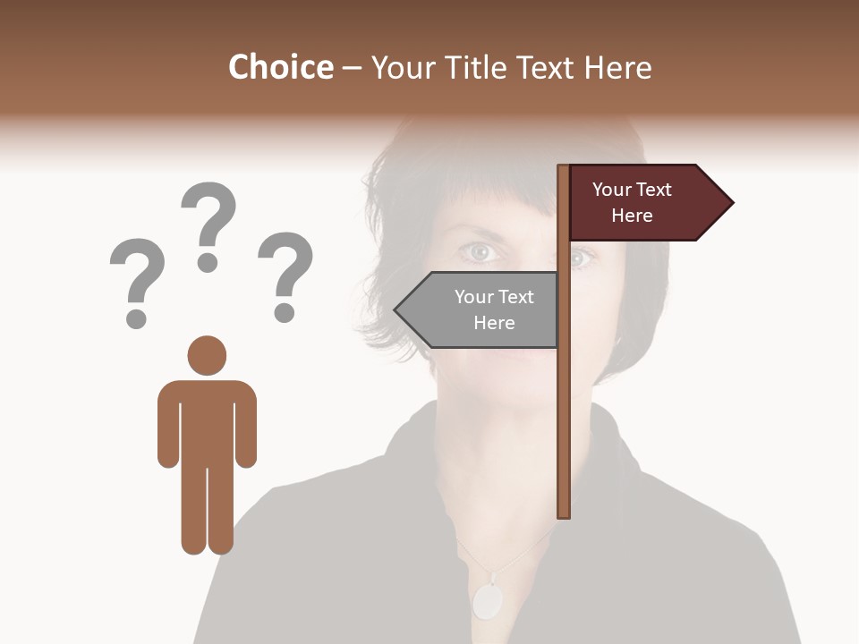 Content Women Senior Citizen PowerPoint Template