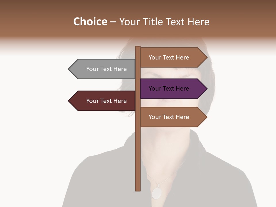 Content Women Senior Citizen PowerPoint Template