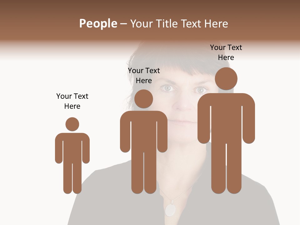 Content Women Senior Citizen PowerPoint Template