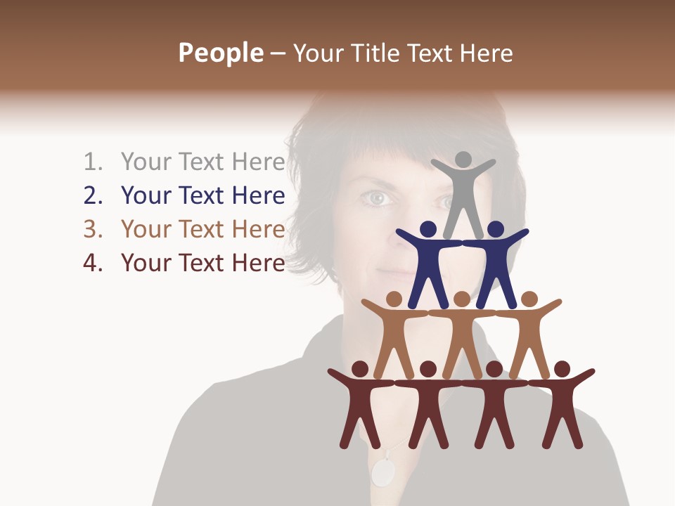 Content Women Senior Citizen PowerPoint Template