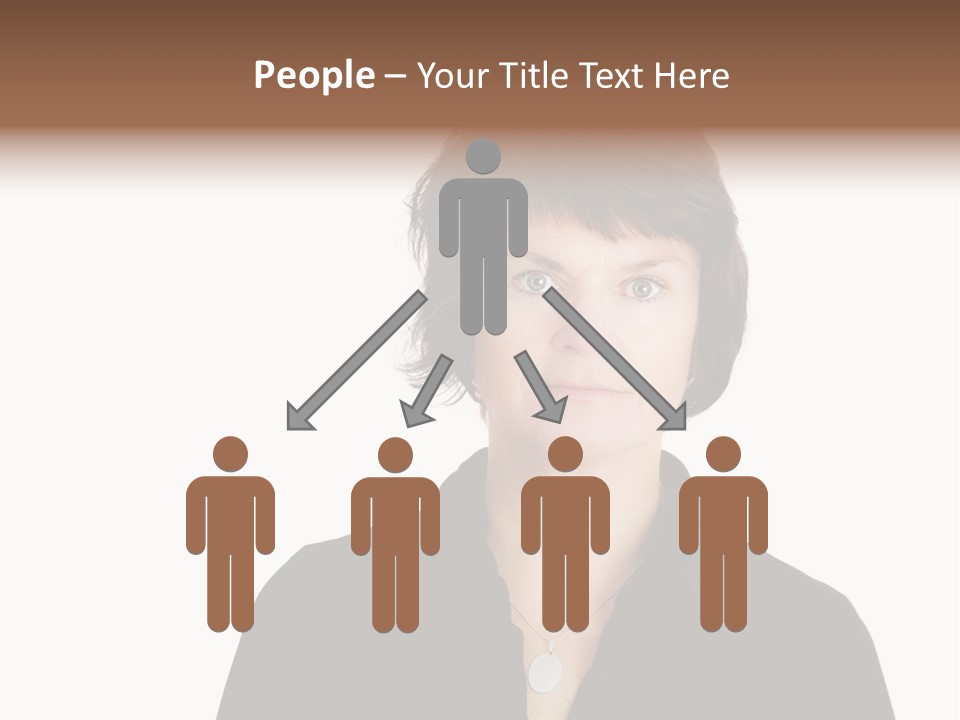 Content Women Senior Citizen PowerPoint Template