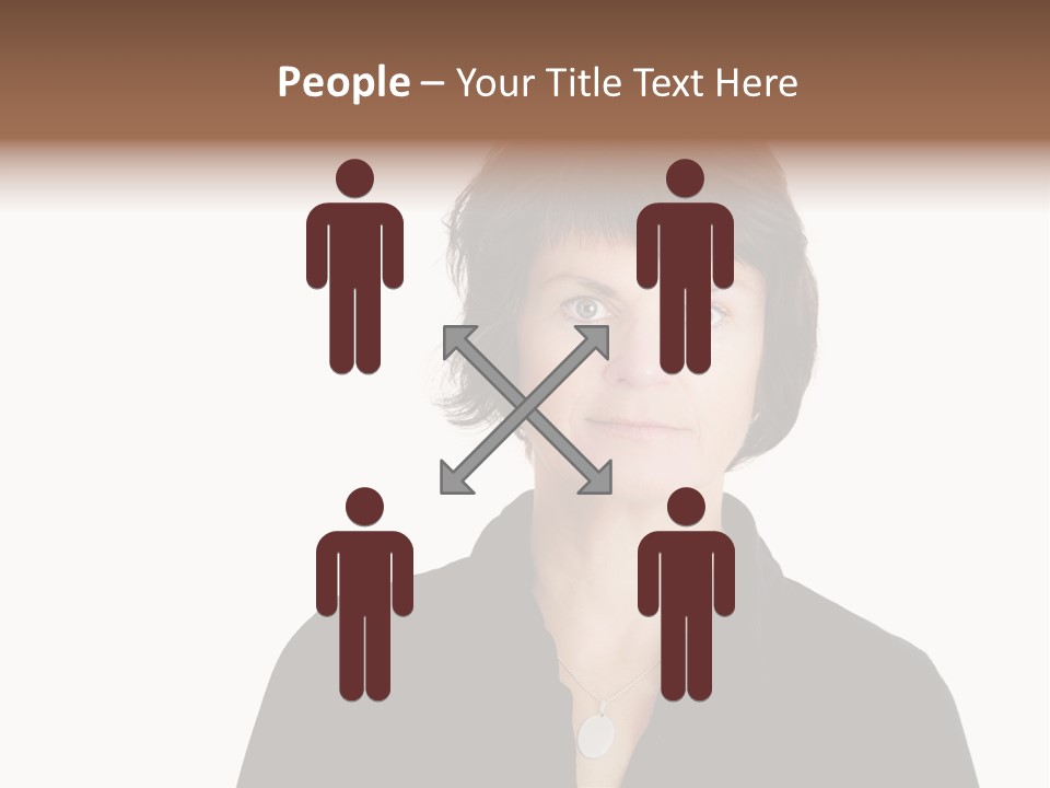 Content Women Senior Citizen PowerPoint Template