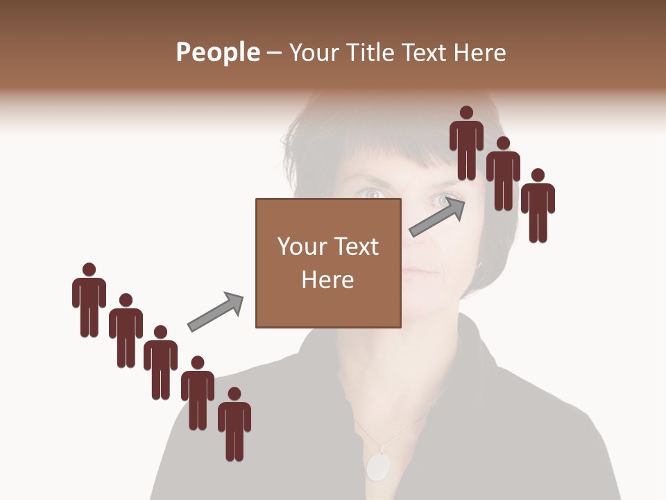 Content Women Senior Citizen PowerPoint Template