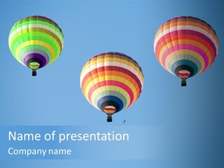 Airship Colorful Recreation PowerPoint Template