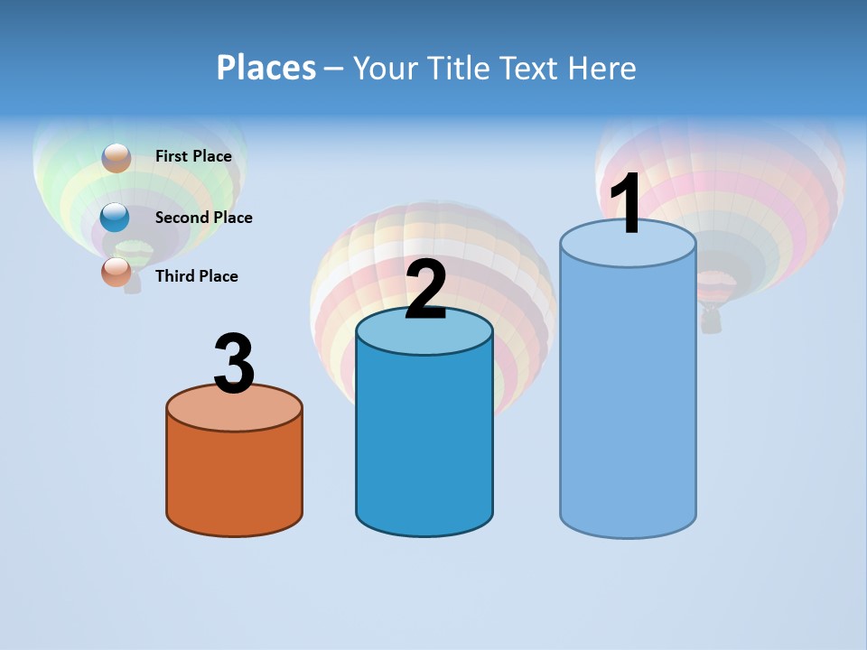 Airship Colorful Recreation PowerPoint Template