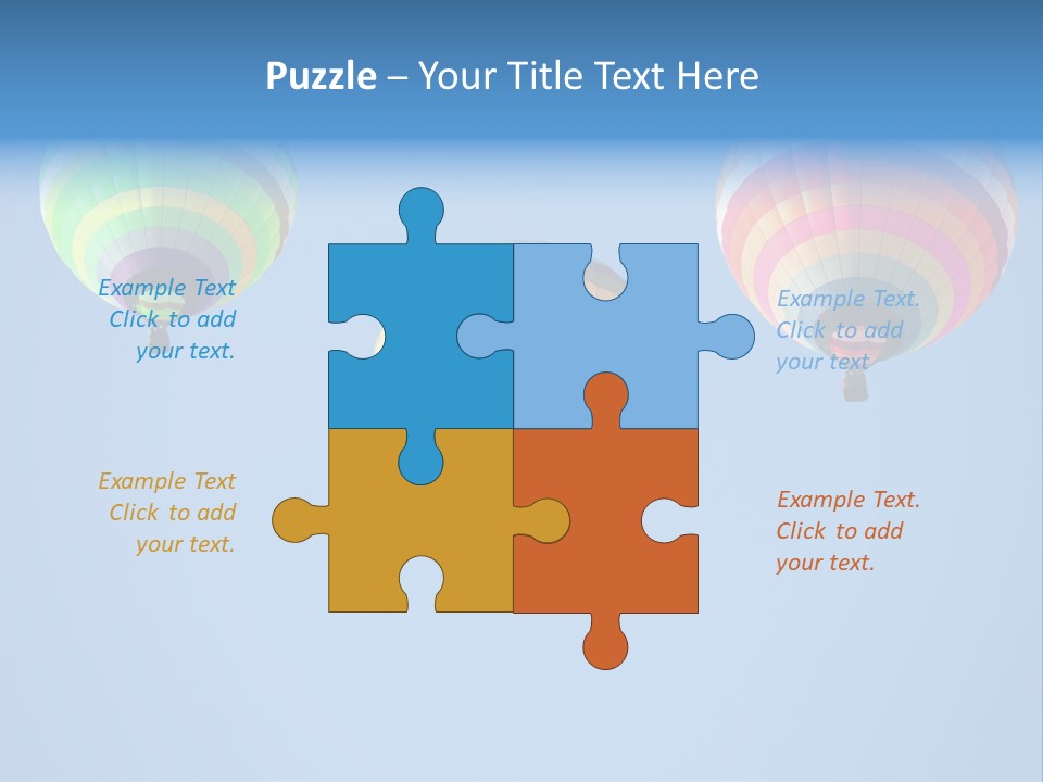 Airship Colorful Recreation PowerPoint Template