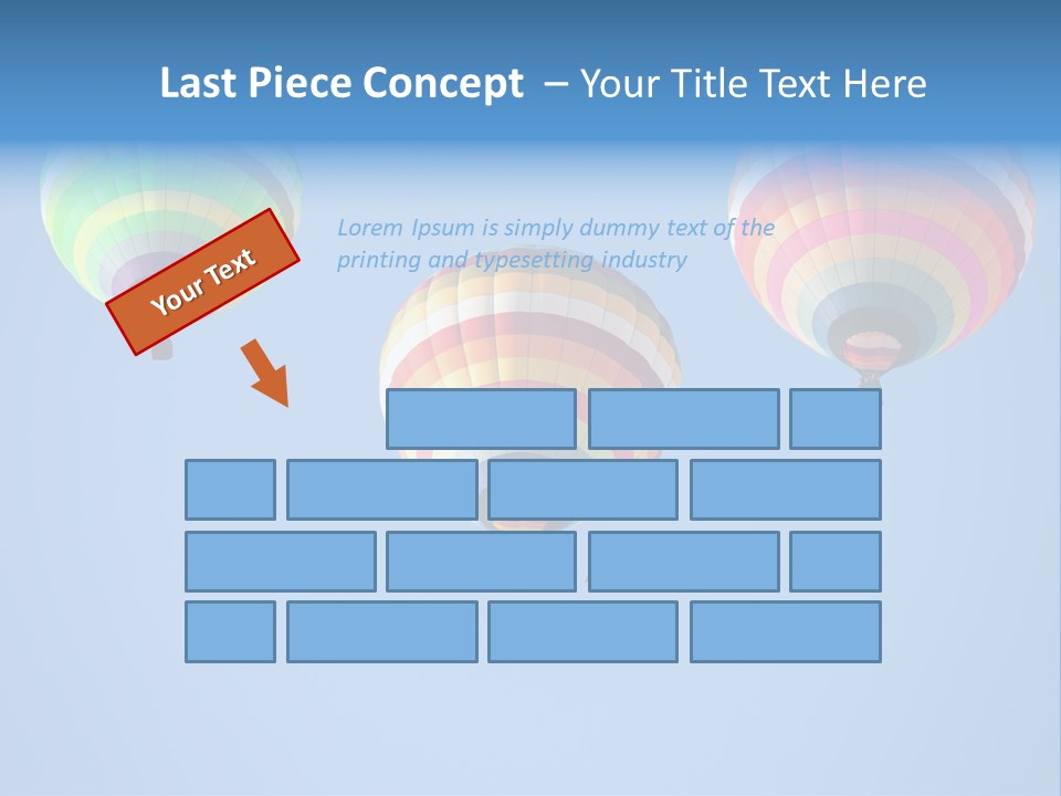 Airship Colorful Recreation PowerPoint Template