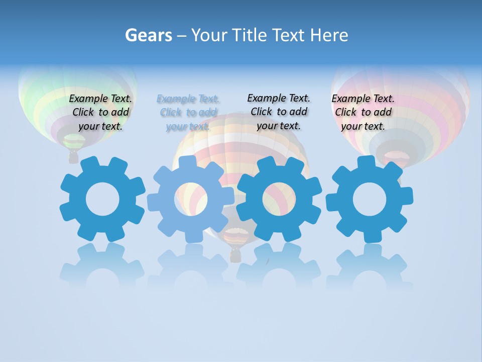 Airship Colorful Recreation PowerPoint Template