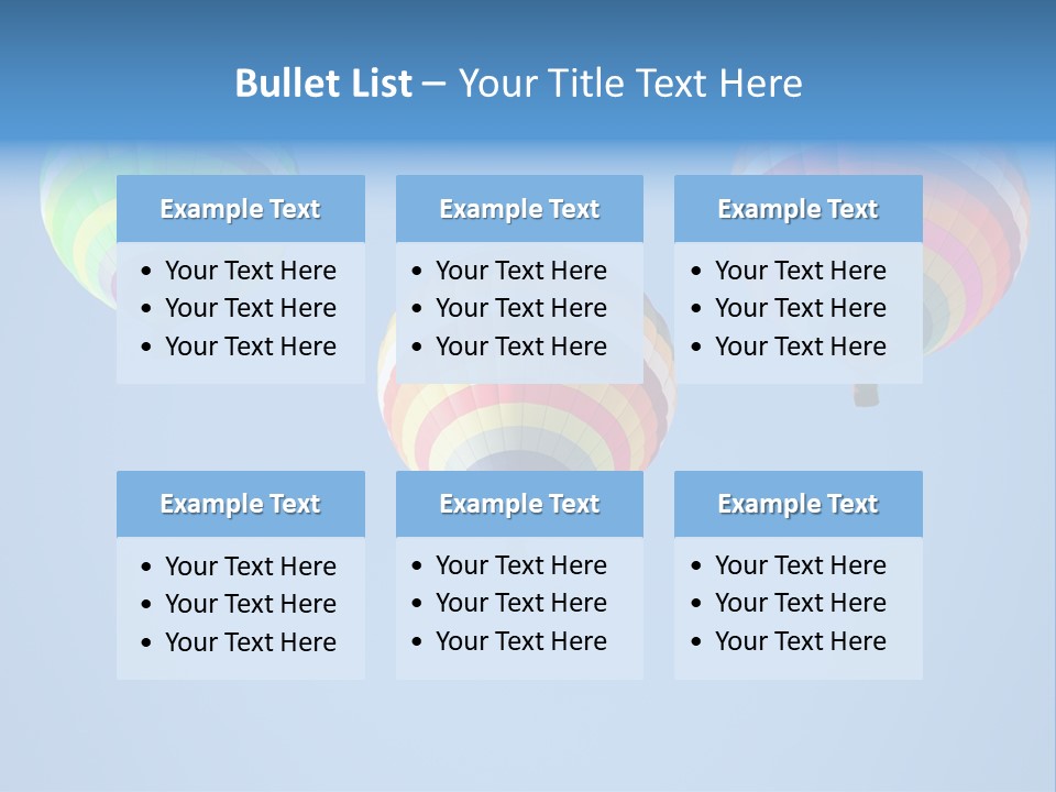 Airship Colorful Recreation PowerPoint Template