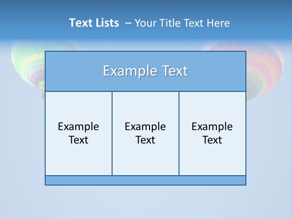 Airship Colorful Recreation PowerPoint Template