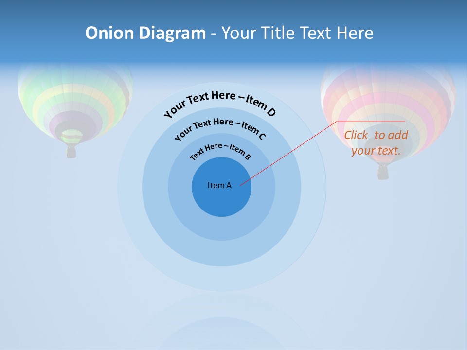 Airship Colorful Recreation PowerPoint Template