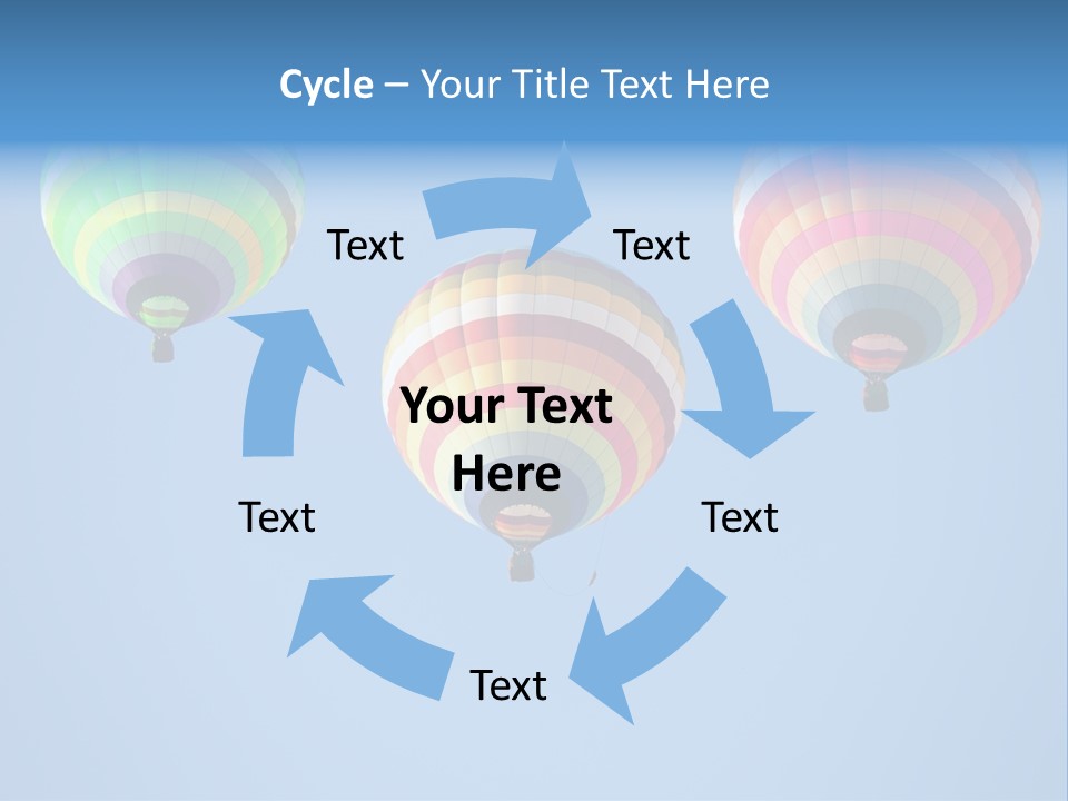 Airship Colorful Recreation PowerPoint Template