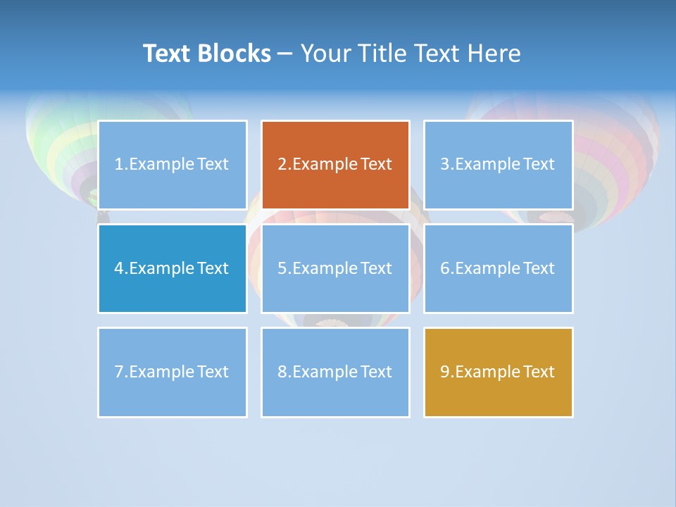 Airship Colorful Recreation PowerPoint Template