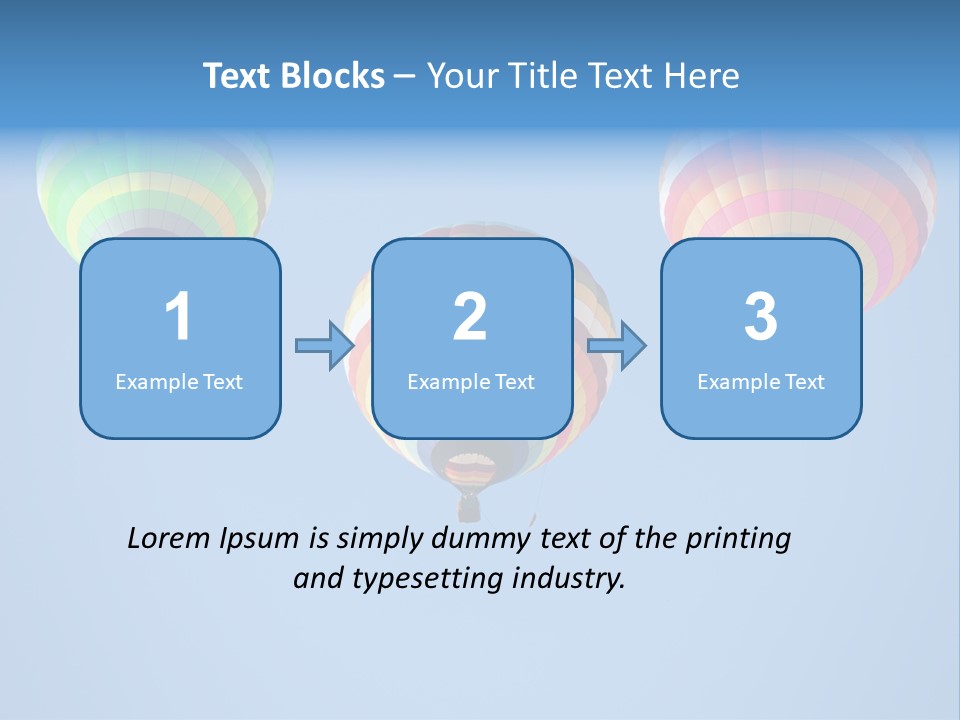 Airship Colorful Recreation PowerPoint Template