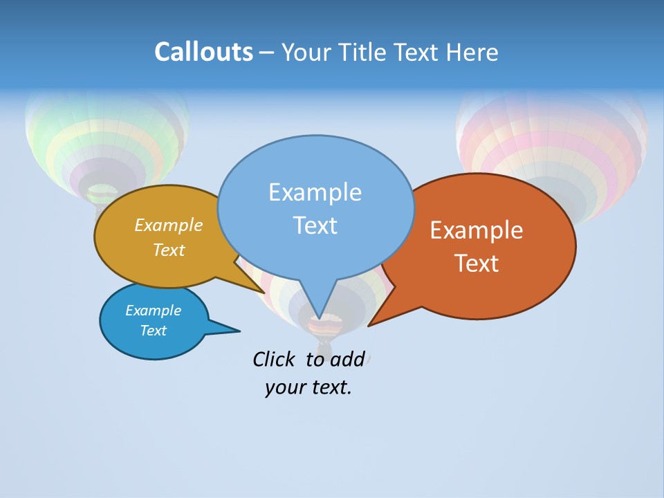 Airship Colorful Recreation PowerPoint Template