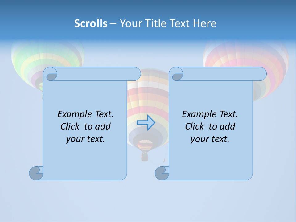 Airship Colorful Recreation PowerPoint Template