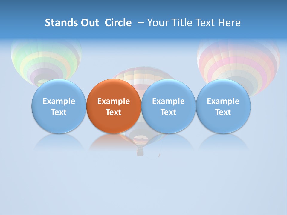 Airship Colorful Recreation PowerPoint Template