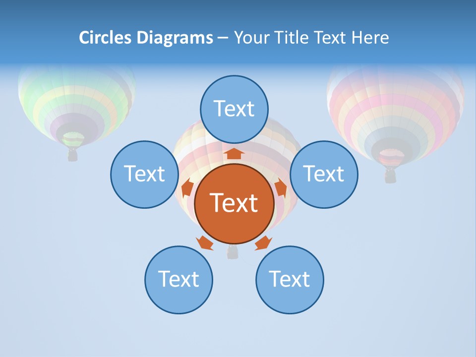 Airship Colorful Recreation PowerPoint Template