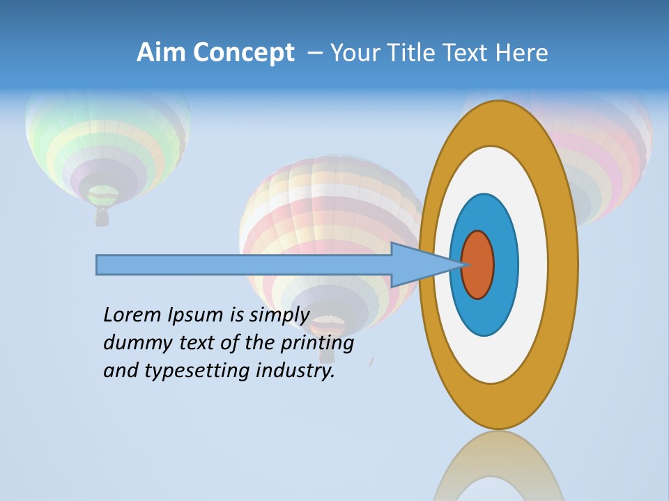 Airship Colorful Recreation PowerPoint Template