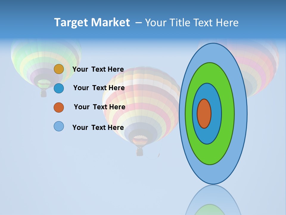 Airship Colorful Recreation PowerPoint Template