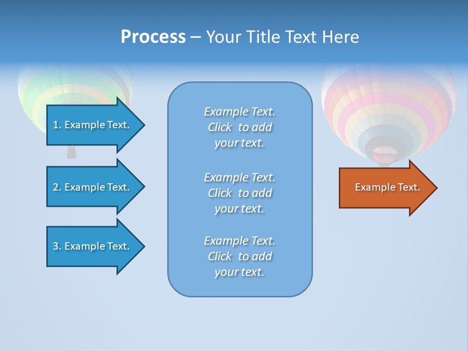 Airship Colorful Recreation PowerPoint Template