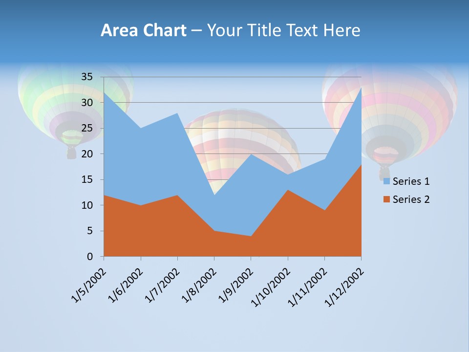 Airship Colorful Recreation PowerPoint Template