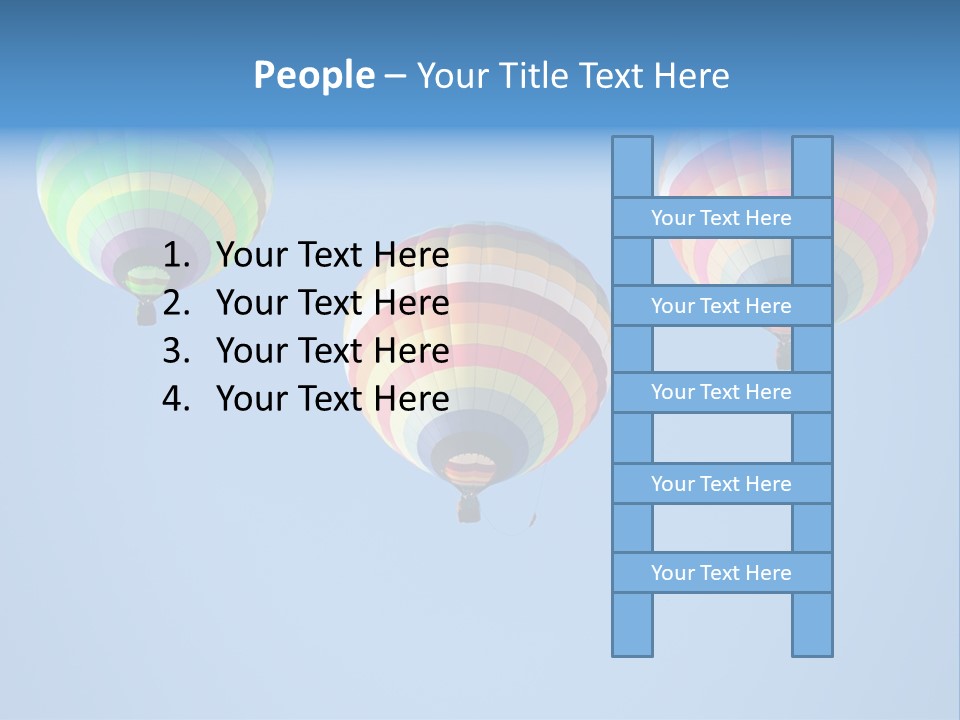 Airship Colorful Recreation PowerPoint Template