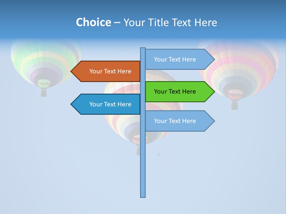 Airship Colorful Recreation PowerPoint Template