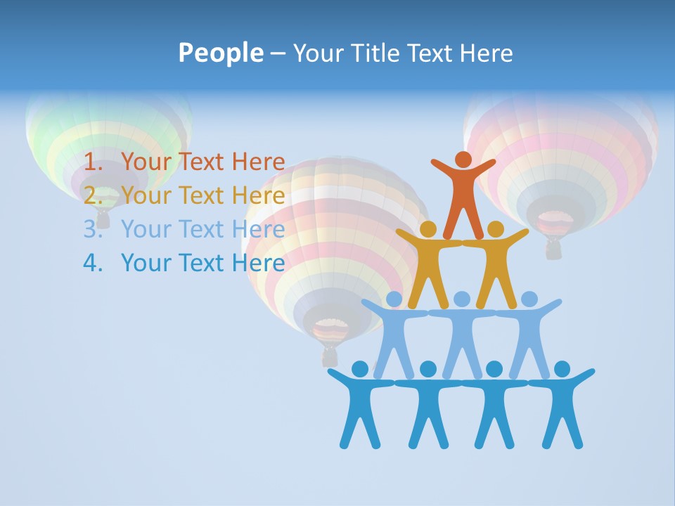 Airship Colorful Recreation PowerPoint Template