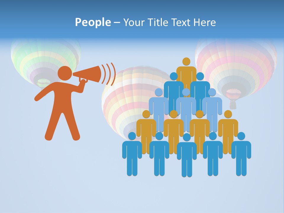 Airship Colorful Recreation PowerPoint Template