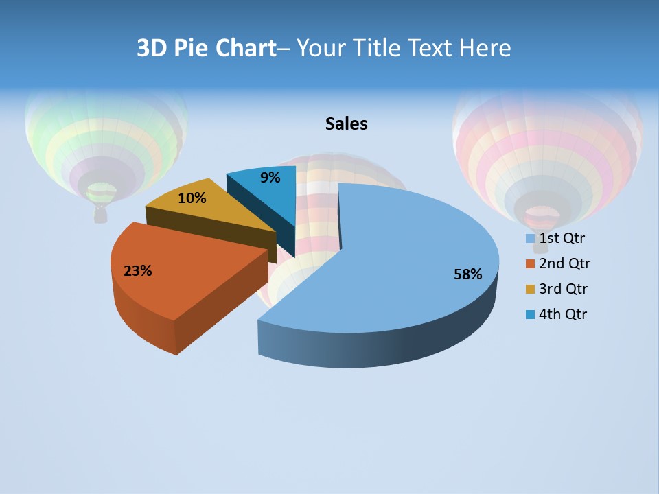 Airship Colorful Recreation PowerPoint Template