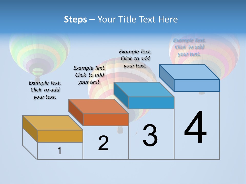Airship Colorful Recreation PowerPoint Template