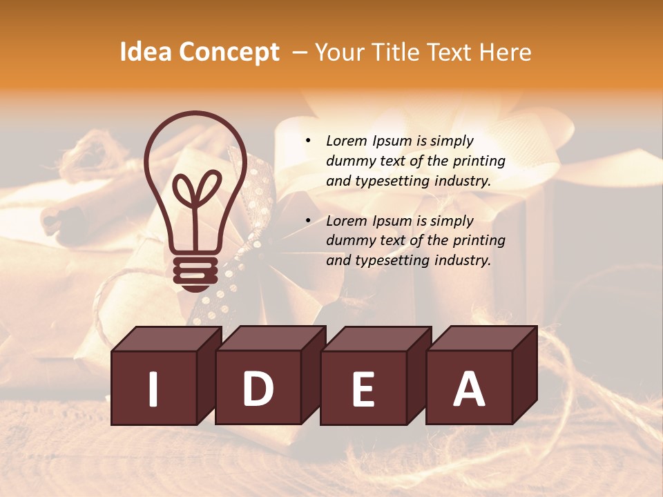 Knot Present Party PowerPoint Template