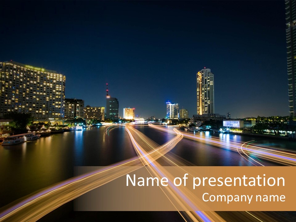 Night Movement Architecture PowerPoint Template