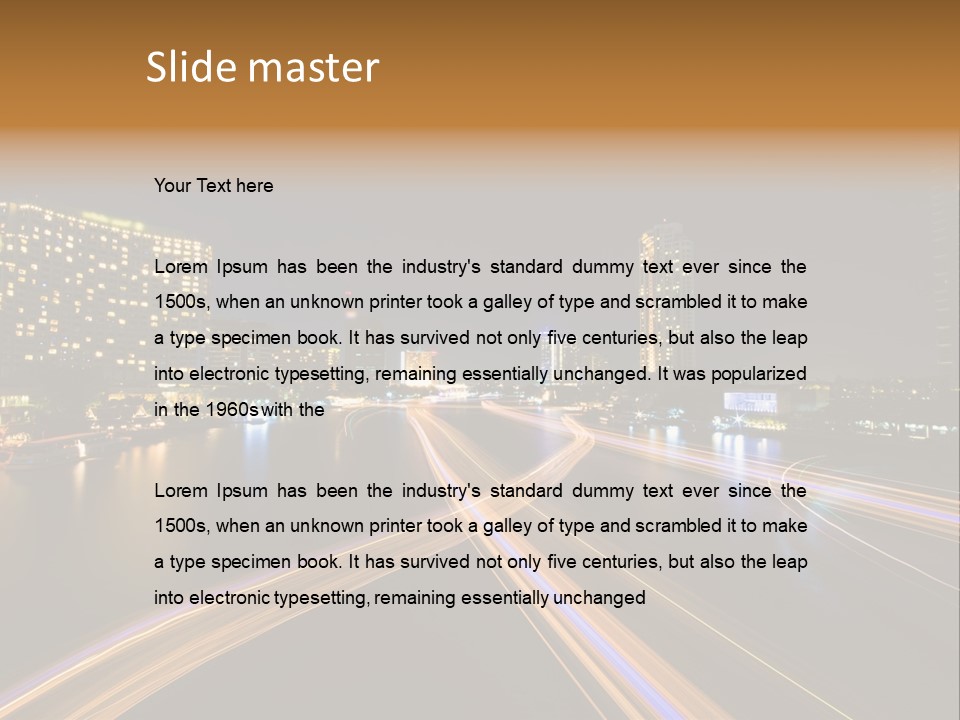 Night Movement Architecture PowerPoint Template