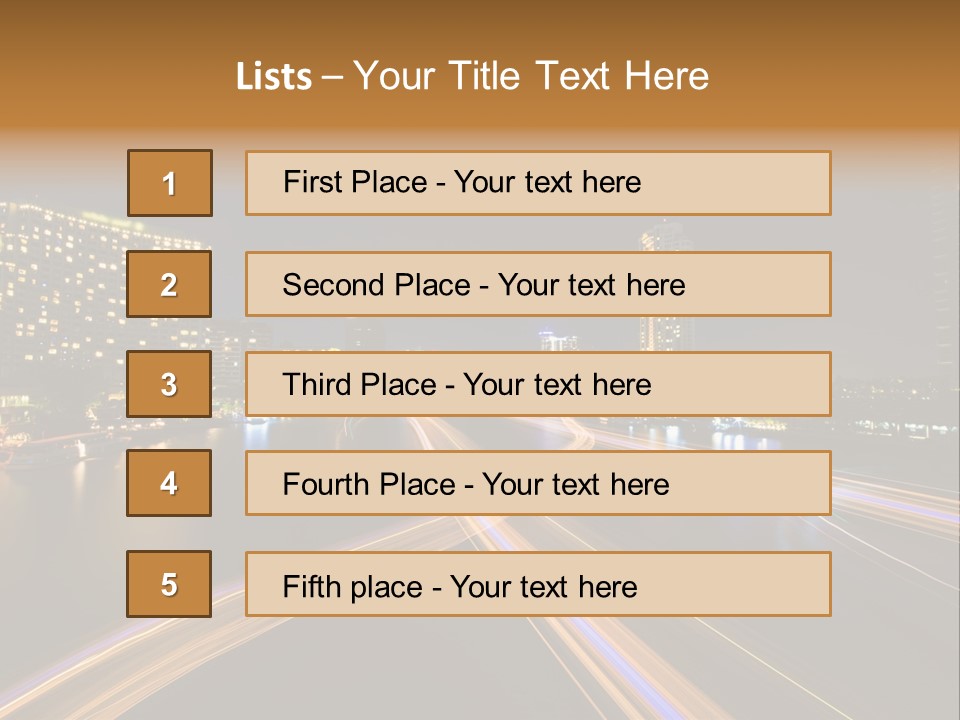 Night Movement Architecture PowerPoint Template