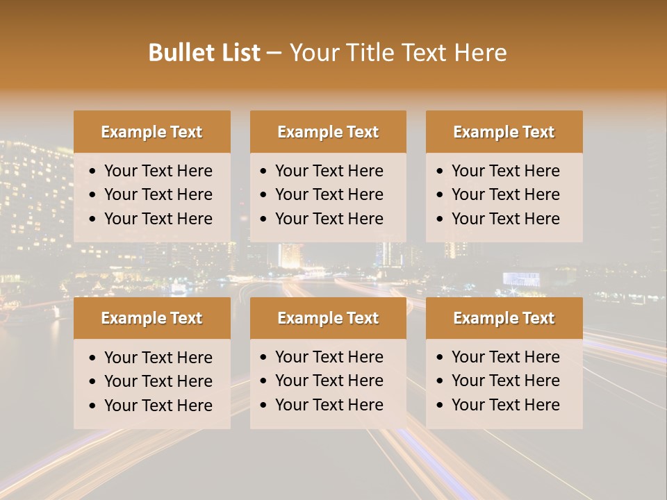 Night Movement Architecture PowerPoint Template
