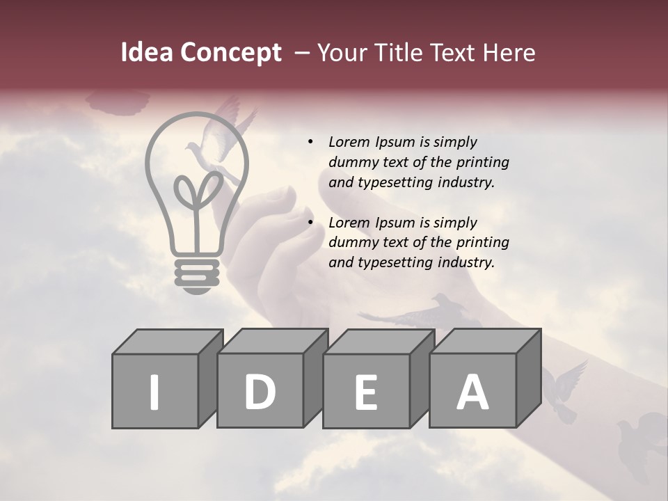 Idea Illustration Creativity PowerPoint Template