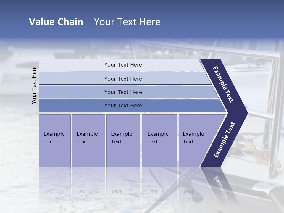 Luxury Yacht Anchored Marina PowerPoint Template